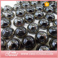 10mm half round black stone for sewing